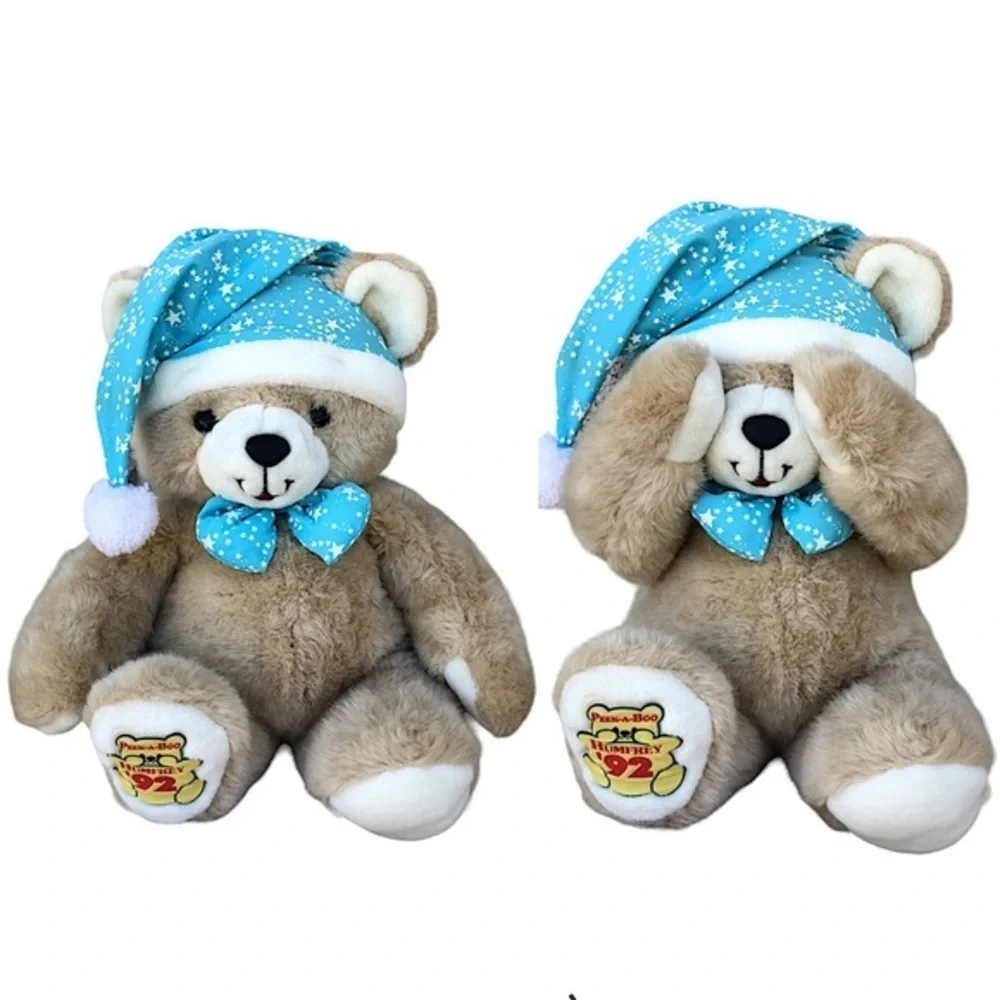 Dan Dee Peek-a-Boo Humfrey Vintage 1992 Night Time Teddy Bear‎ Plush